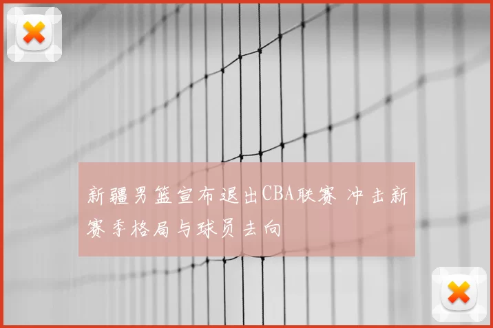 新疆男篮宣布退出CBA联赛 冲击新赛季格局与球员去向